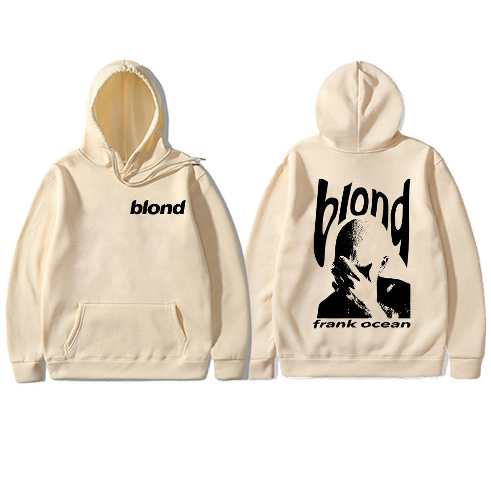 Frank Hip Hop Oversized Hoodie Ocean Vintage Sweatshirt Male