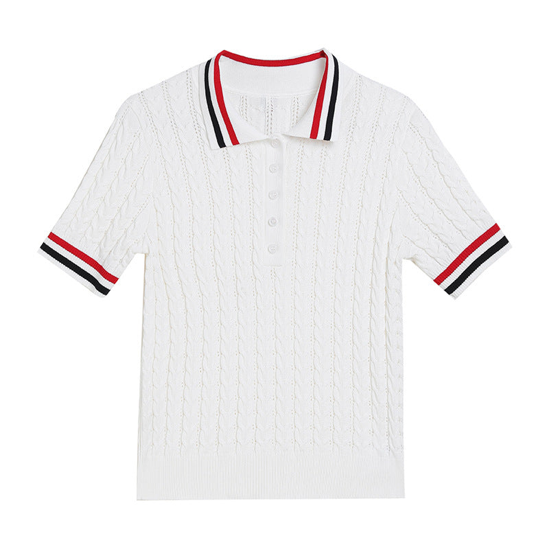 Short sleeved T-shirt top for women's clothing