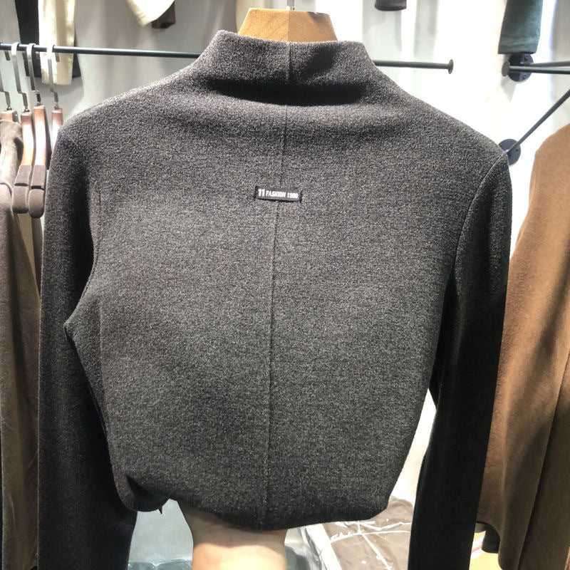 Women's base shirt women's hoodie high neck top