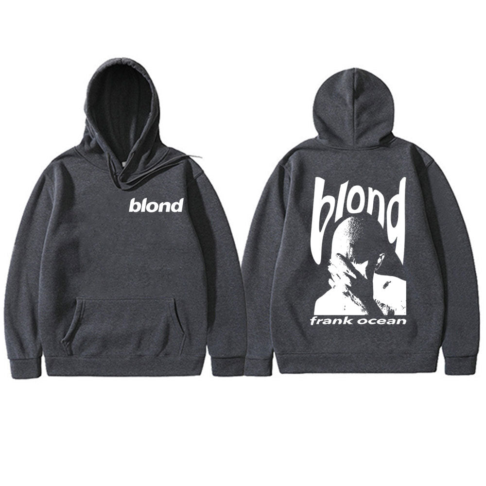 Frank Hip Hop Oversized Hoodie Ocean Vintage Sweatshirt Male