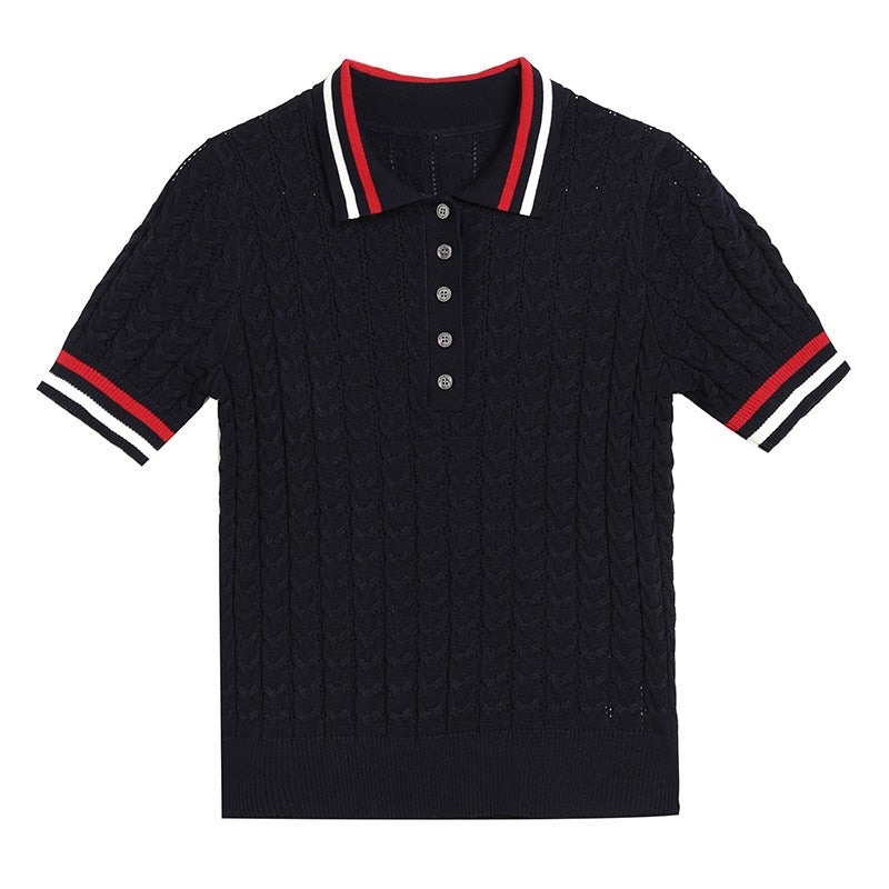 Short sleeved T-shirt top for women's clothing