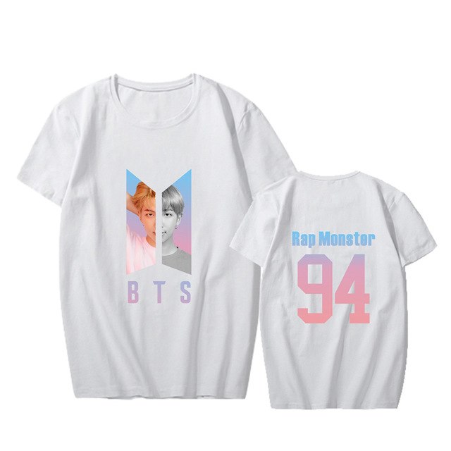 KPOP BTS Bangtan Boys Album Love Yourself Answer Photo RM V SUGA Hip Hop Tshirt K-POP T Shirt Short Sleeve Tops T-shirts