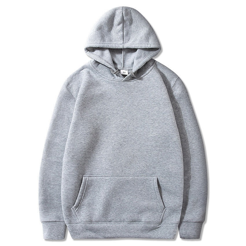 New style sweatshirt with plush hoodie, sports and leisure jacket, autumn and winter men's top, can be printed with logo
