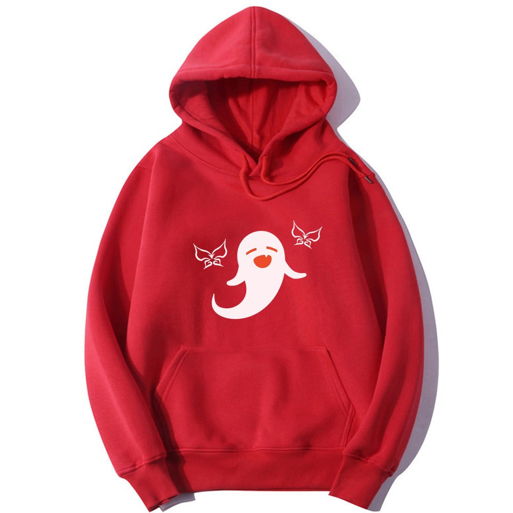 Women's cartoon pullover Hu Tao Anime Unisex Graphic printed hoodie