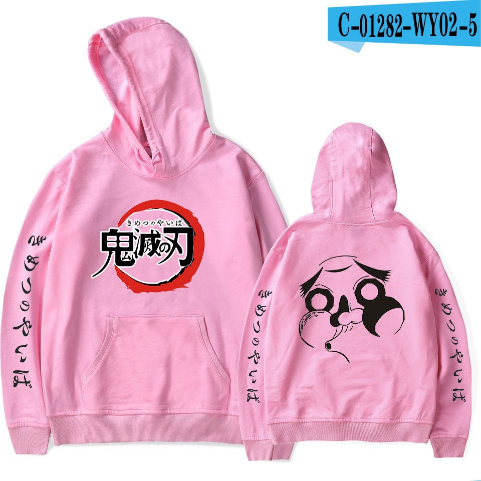 Ghost Blade Japanese anime peripheral men's and women's fashionable casual hoodie with a hat