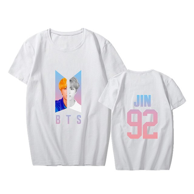 KPOP BTS Bangtan Boys Album Love Yourself Answer Photo RM V SUGA Hip Hop Tshirt K-POP T Shirt Short Sleeve Tops T-shirts