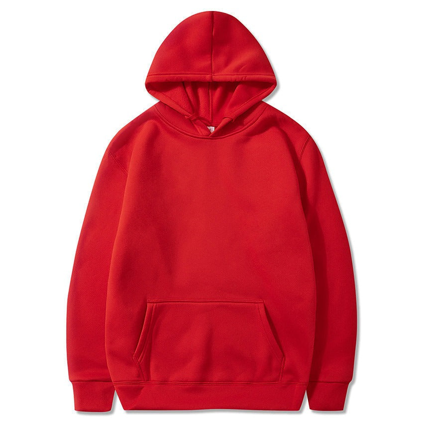 New style sweatshirt with plush hoodie, sports and leisure jacket, autumn and winter men's top, can be printed with logo