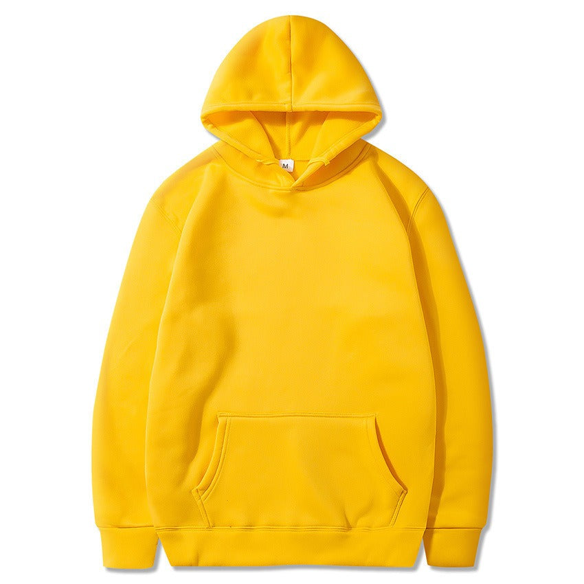 New style sweatshirt with plush hoodie, sports and leisure jacket, autumn and winter men's top, can be printed with logo