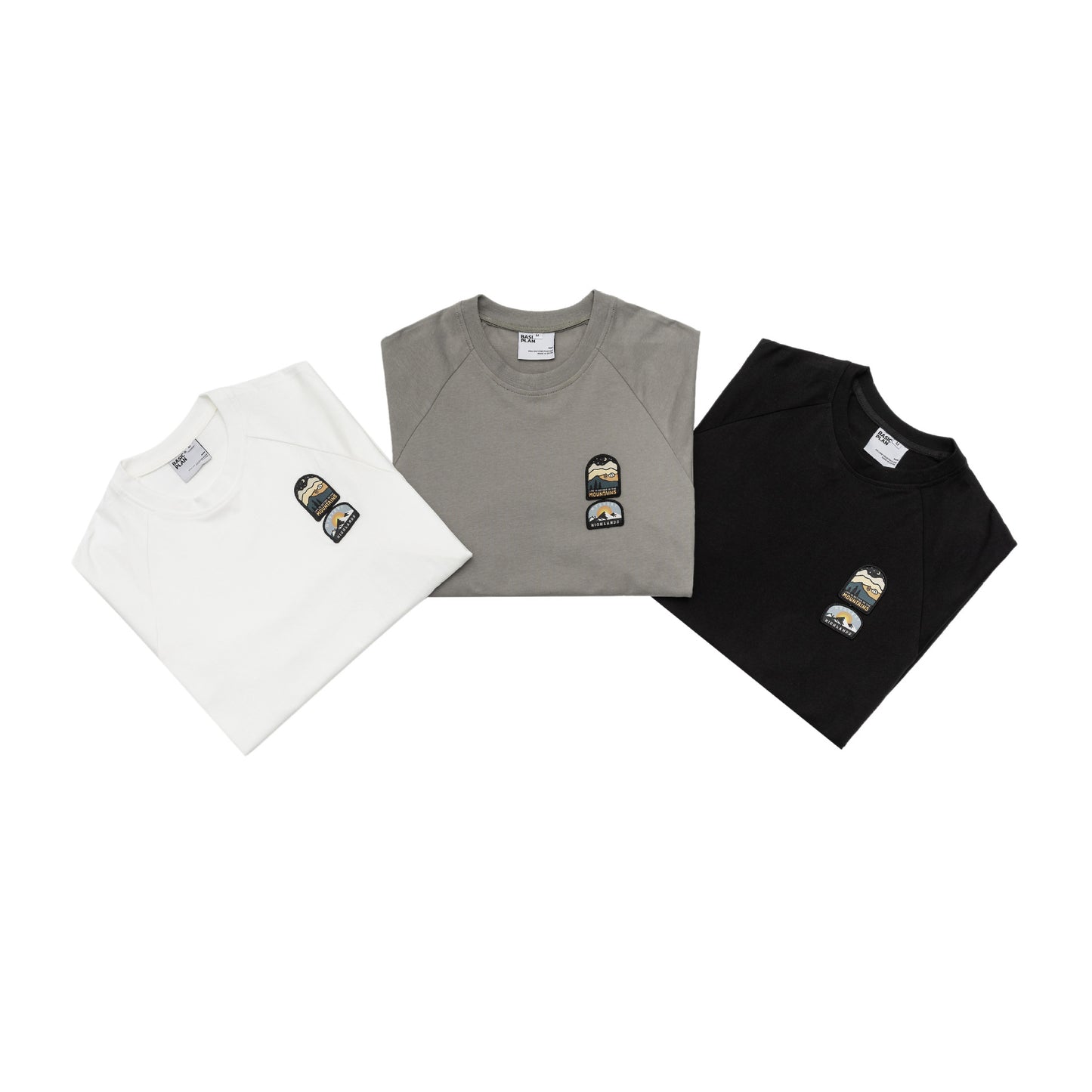 Embroidered short sleeved men's and women's loose half sleeved T-shirt with adhesive fabric