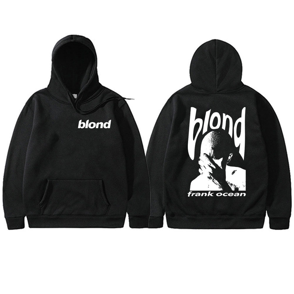 Frank Hip Hop Oversized Hoodie Ocean Vintage Sweatshirt Male