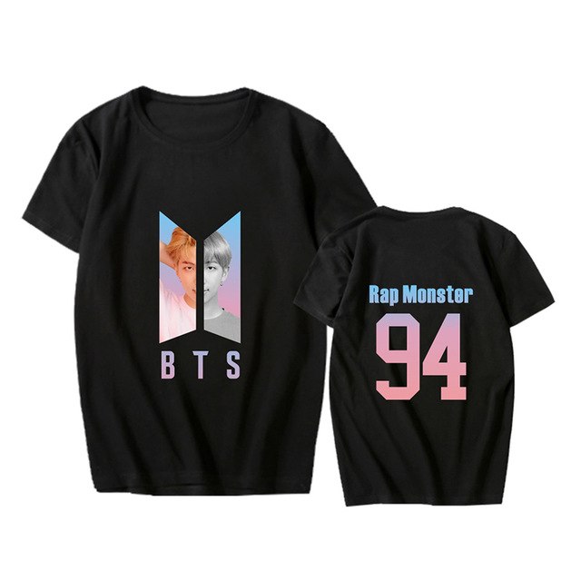 KPOP BTS Bangtan Boys Album Love Yourself Answer Photo RM V SUGA Hip Hop Tshirt K-POP T Shirt Short Sleeve Tops T-shirts