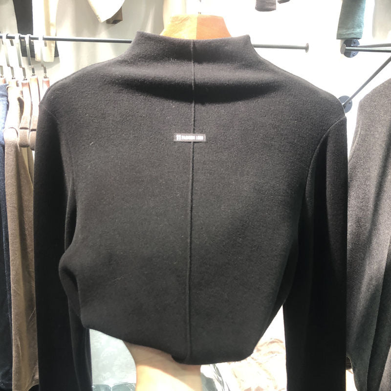 Women's base shirt women's hoodie high neck top