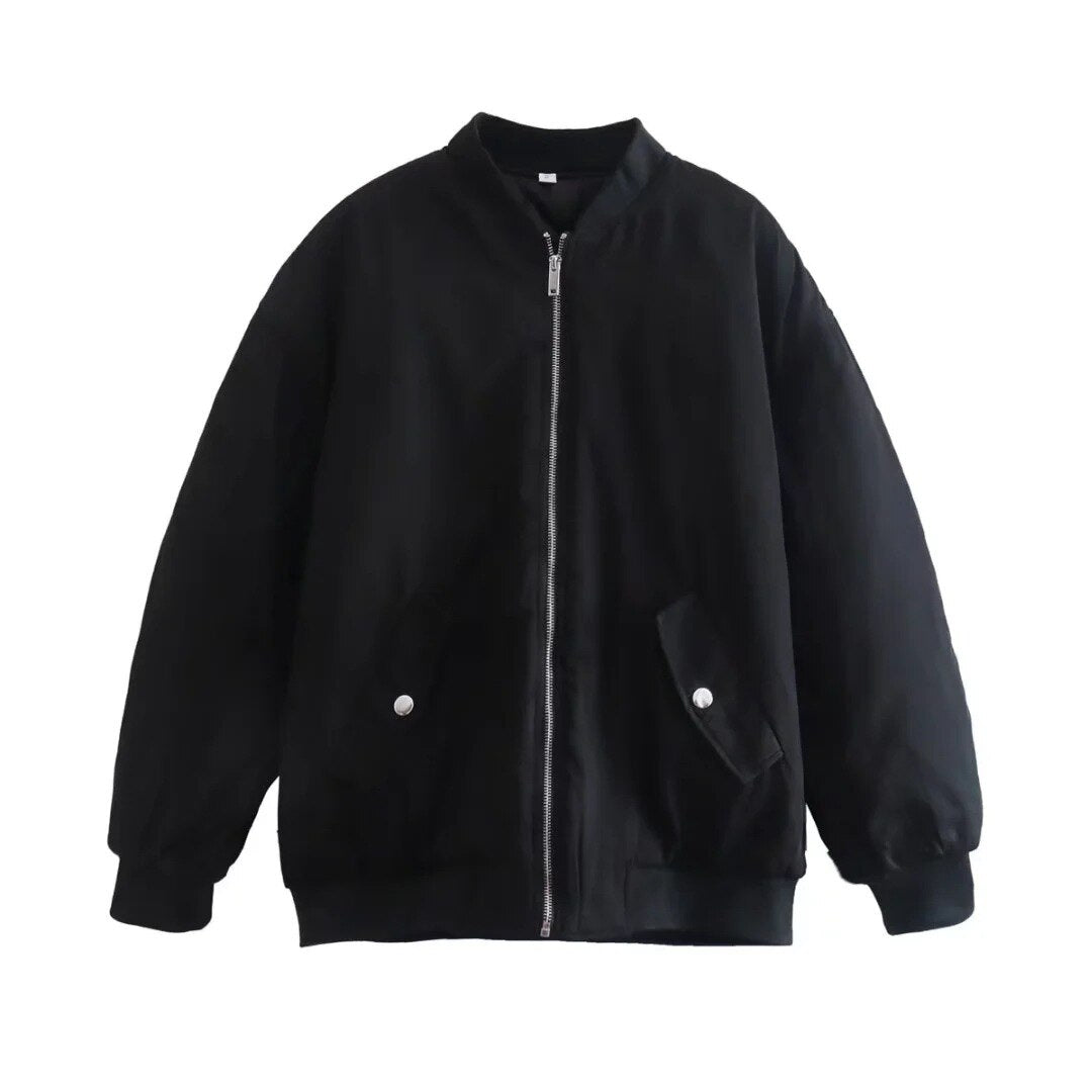 Women's Retro Vintage Letter Printed Green Jackets Y2K Oversized Long Sleeve Hoodie Sweatshirts Autumn Winter Streetwear