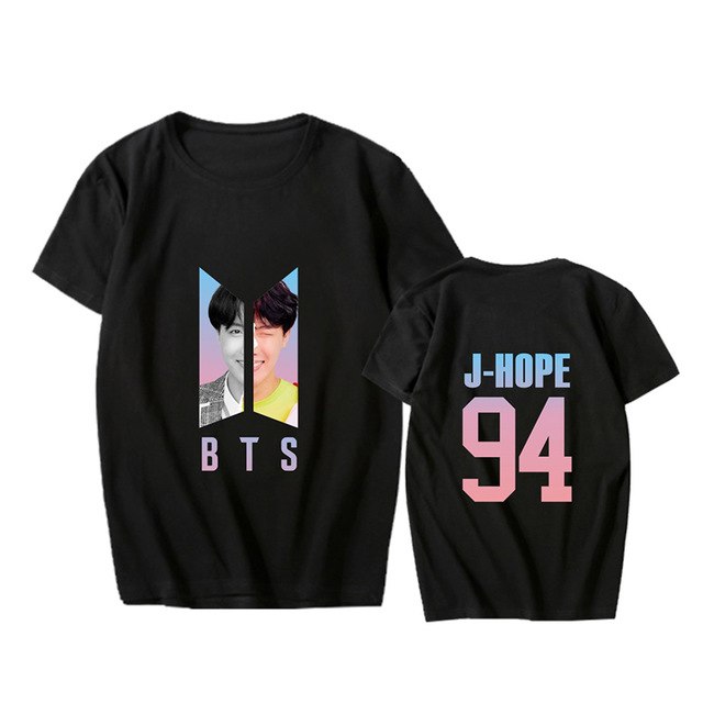 KPOP BTS Bangtan Boys Album Love Yourself Answer Photo RM V SUGA Hip Hop Tshirt K-POP T Shirt Short Sleeve Tops T-shirts