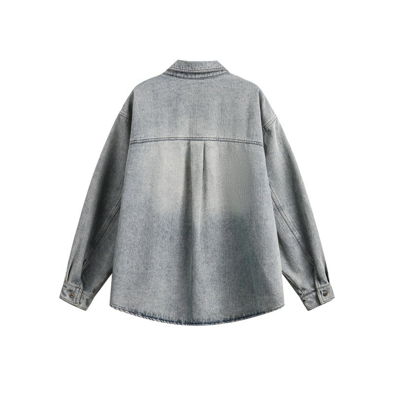 Laundry workwear denim men's and women's loose fitting shirts