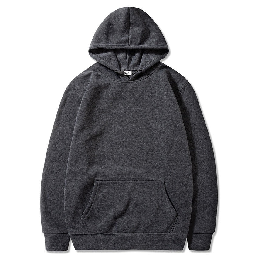 New style sweatshirt with plush hoodie, sports and leisure jacket, autumn and winter men's top, can be printed with logo