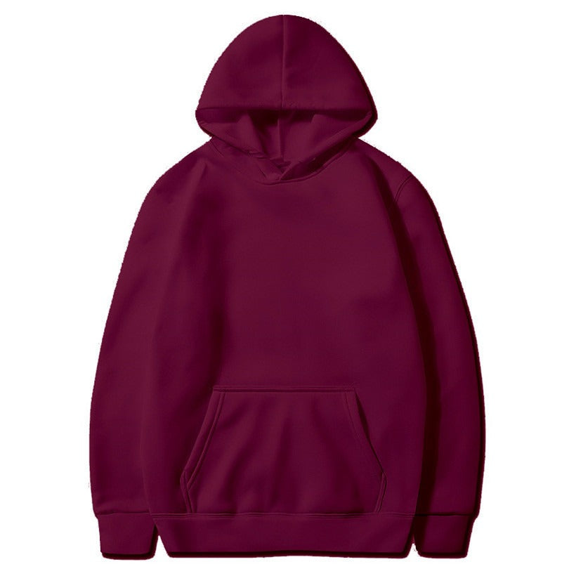 New style sweatshirt with plush hoodie, sports and leisure jacket, autumn and winter men's top, can be printed with logo