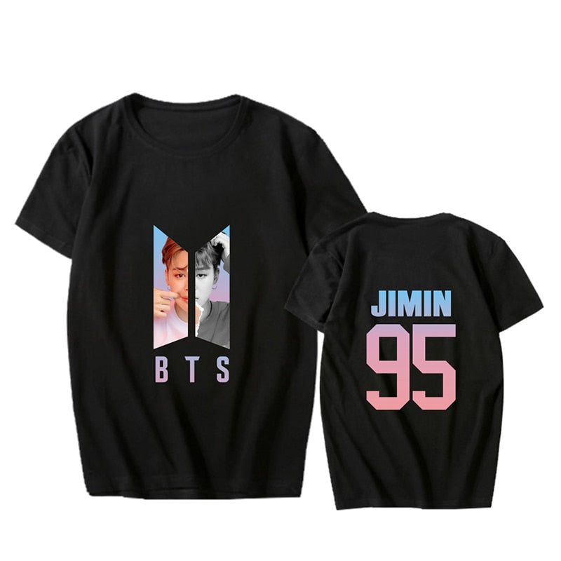 KPOP BTS Bangtan Boys Album Love Yourself Answer Photo RM V SUGA Hip Hop Tshirt K-POP T Shirt Short Sleeve Tops T-shirts