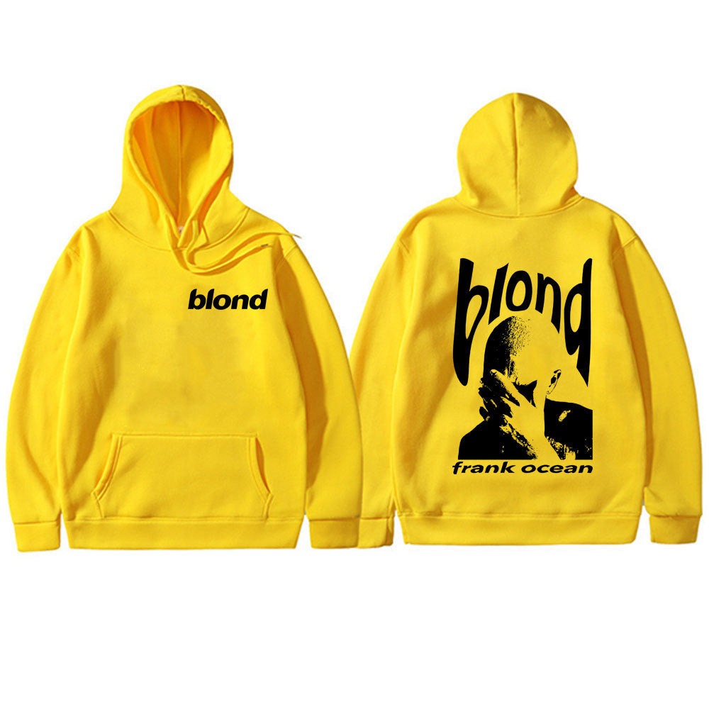 Frank Hip Hop Oversized Hoodie Ocean Vintage Sweatshirt Male