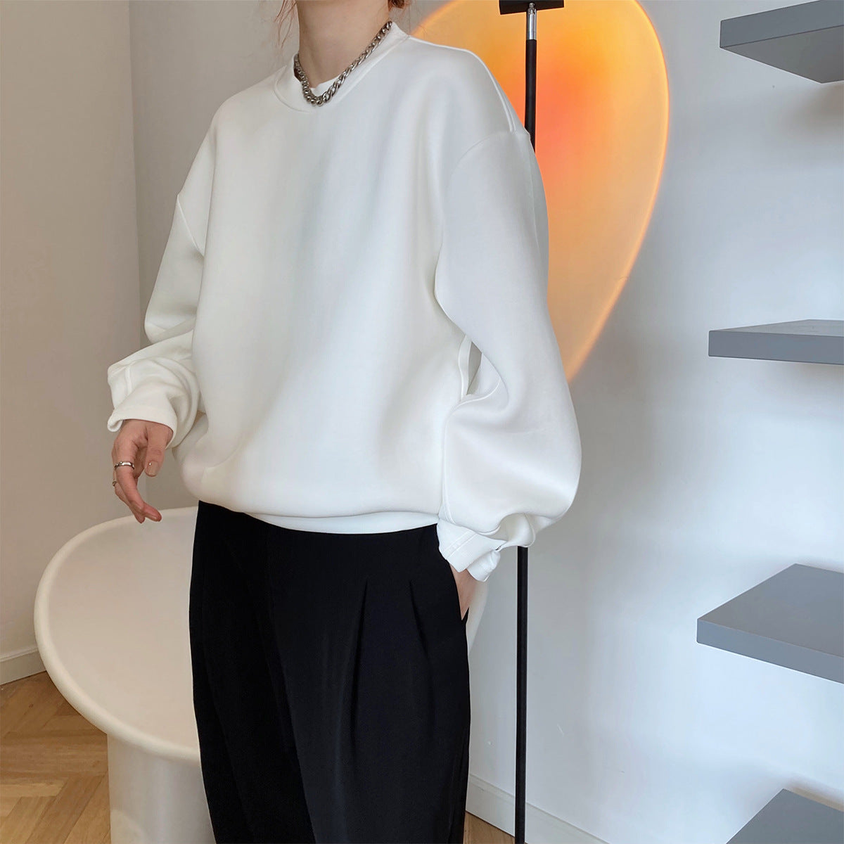 Space cotton hoodie women's loose top