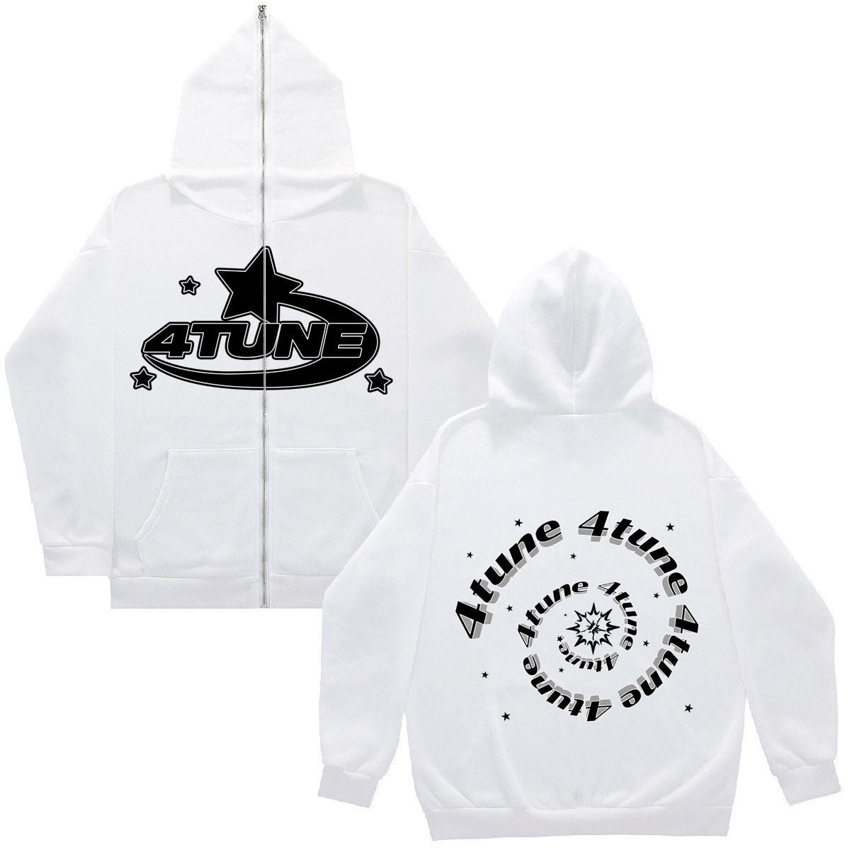 Full face zippered plush hoodie with a hat, American retro Y2K hoodie, men's casual jacket, men's