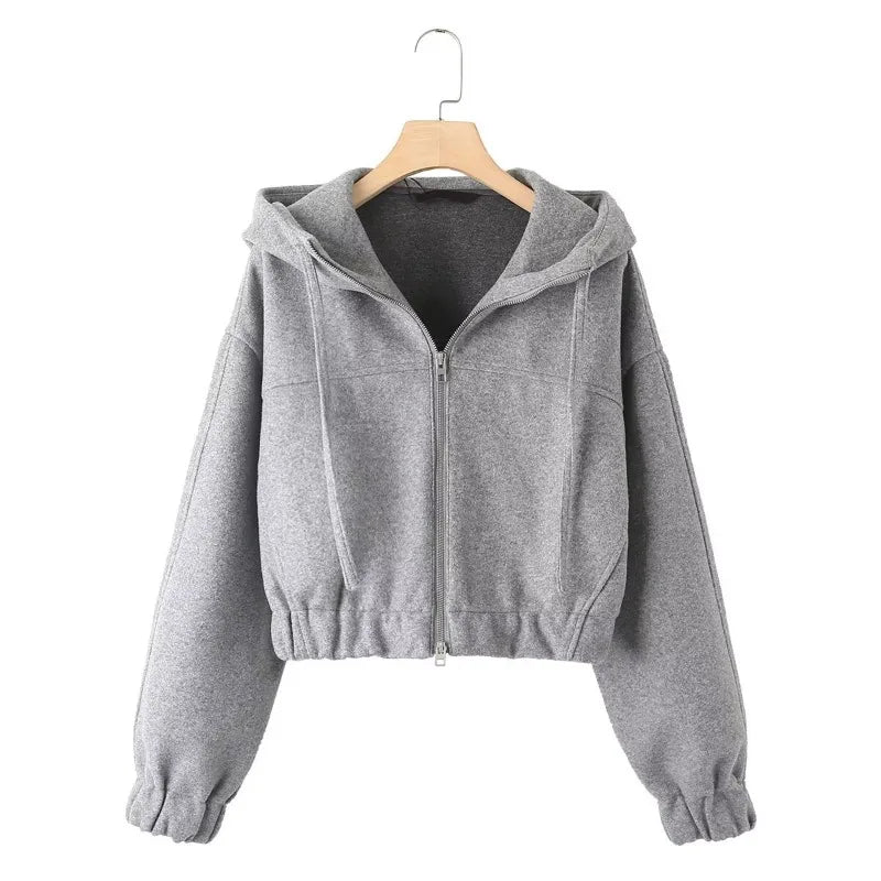 Women's Suit Skirts for Women Elegant Suits Long Skirt Top Set Zipper Hoodie Women's
