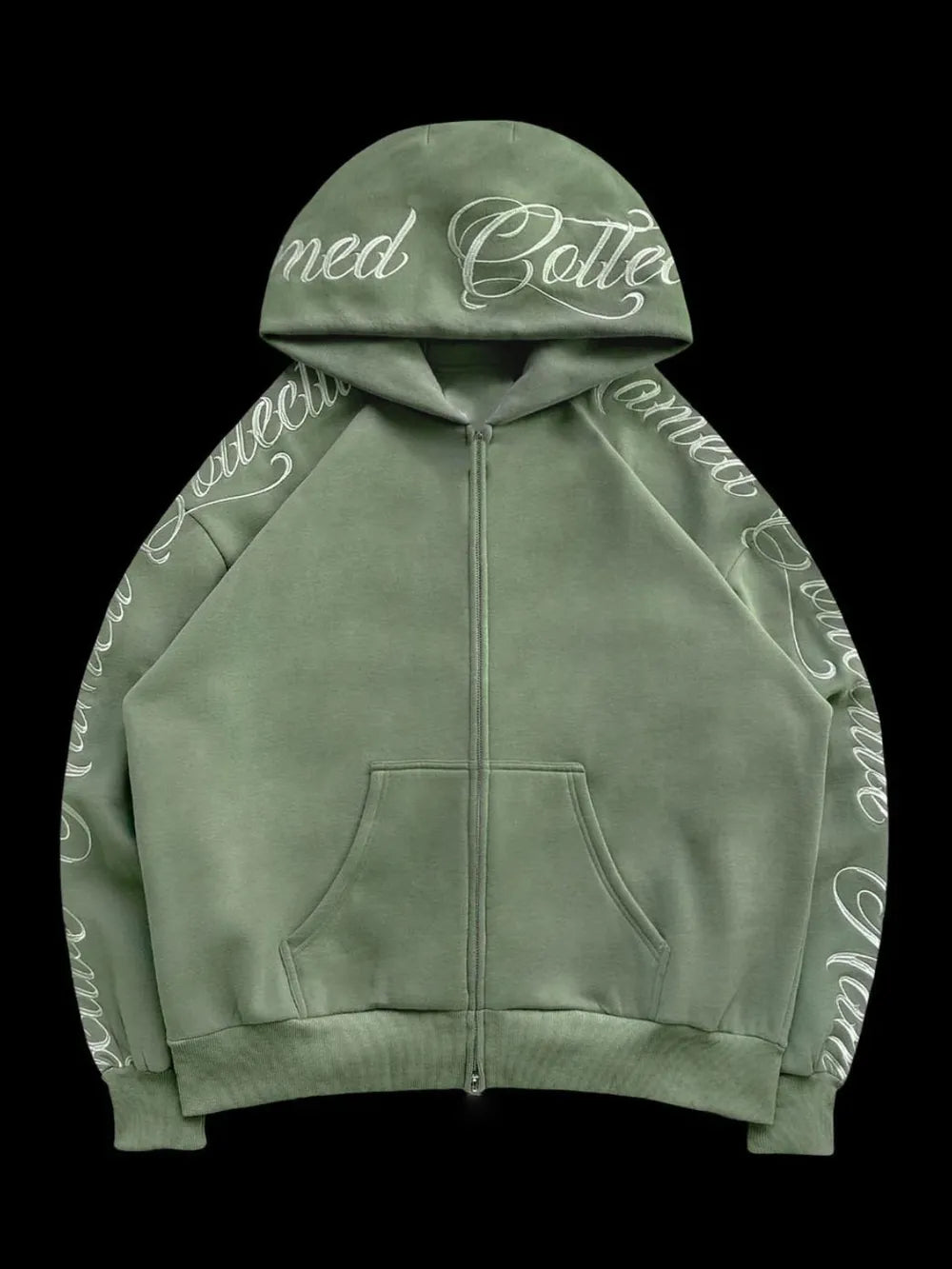 Men's Embroidered Letter Long Sleeve Hoodie