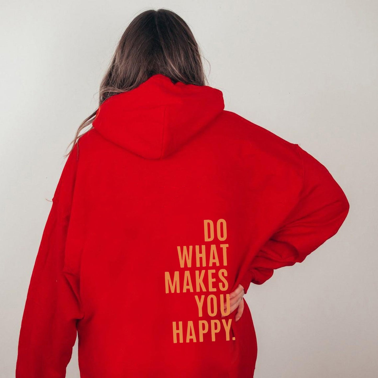 XS ---5XL European size off shoulder sleeves Do What Makes You Happy sweatshirt hoodie