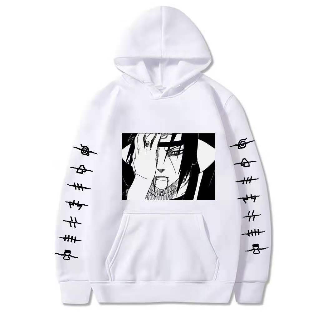 Naruto sweatshirt men's and women's casual hoodie Uchiha Sasuke printed sweatshirt top jacket