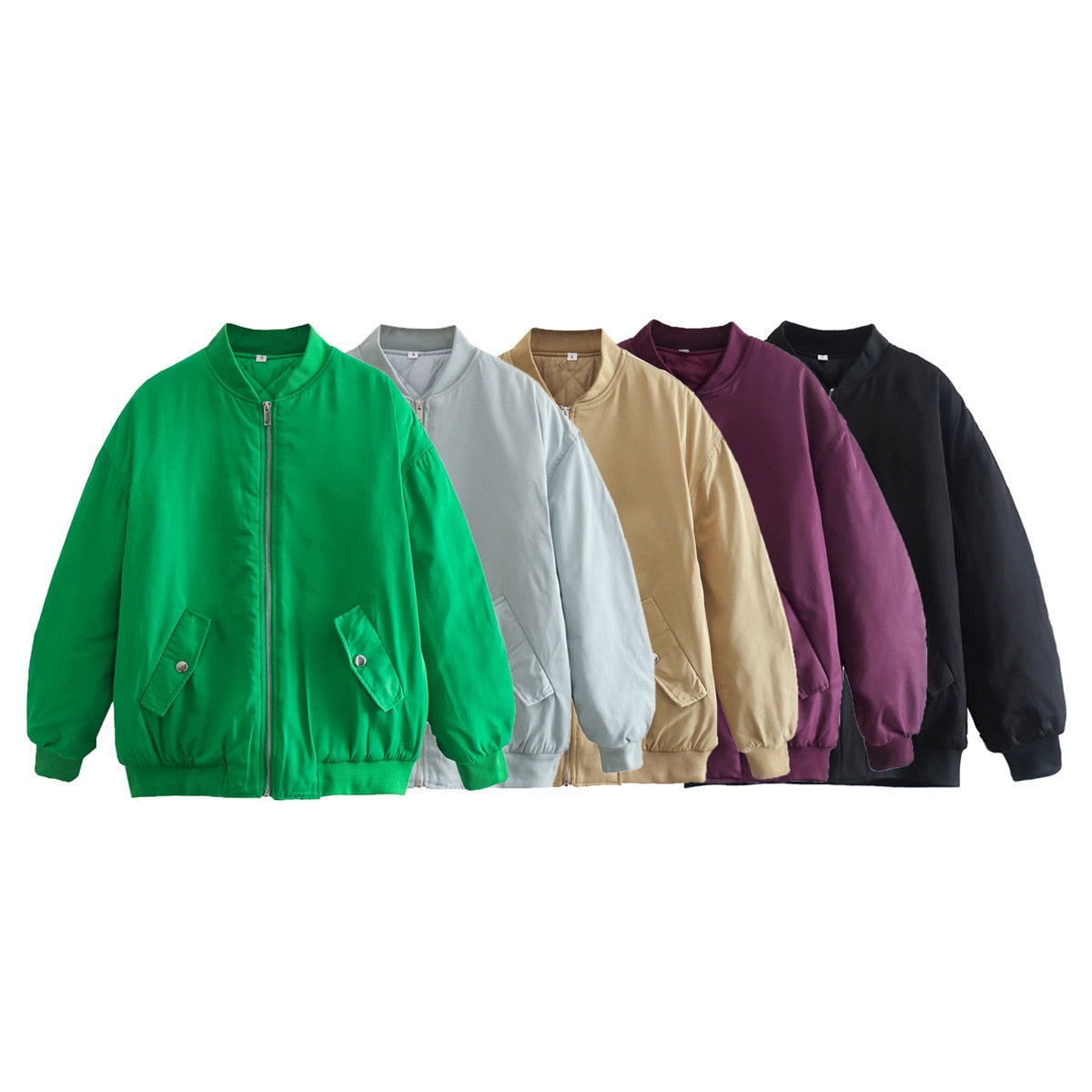 Women's Retro Vintage Letter Printed Green Jackets Y2K Oversized Long Sleeve Hoodie Sweatshirts Autumn Winter Streetwear