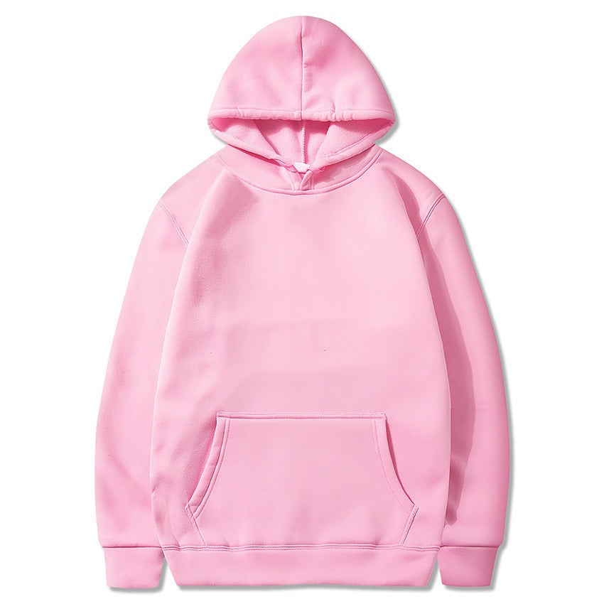 New style sweatshirt with plush hoodie, sports and leisure jacket, autumn and winter men's top, can be printed with logo