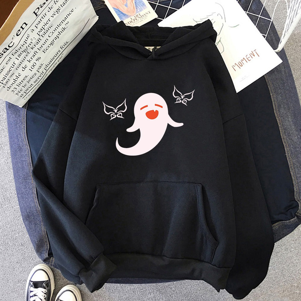 Women's cartoon pullover Hu Tao Anime Unisex Graphic printed hoodie