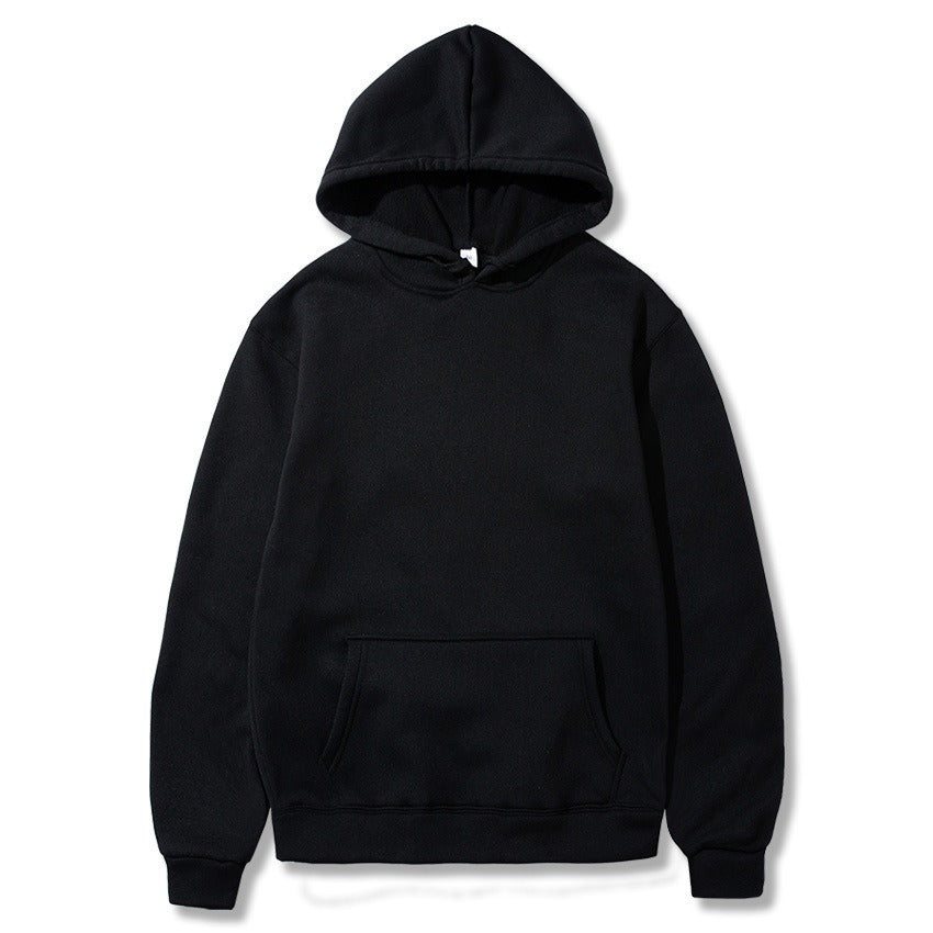 New style sweatshirt with plush hoodie, sports and leisure jacket, autumn and winter men's top, can be printed with logo