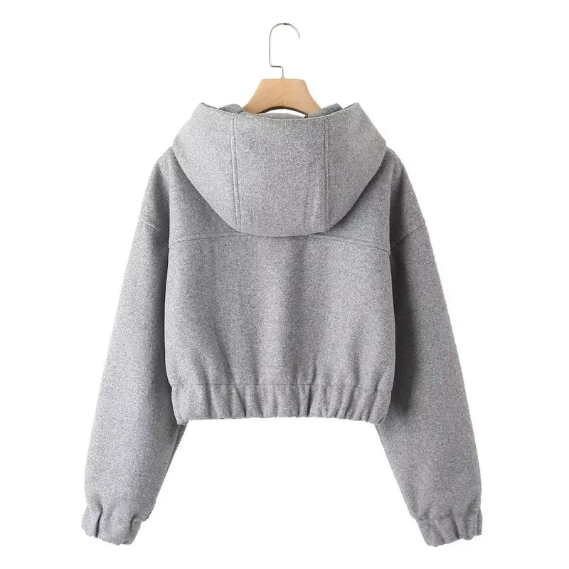 Women's Suit Skirts for Women Elegant Suits Long Skirt Top Set Zipper Hoodie Women's