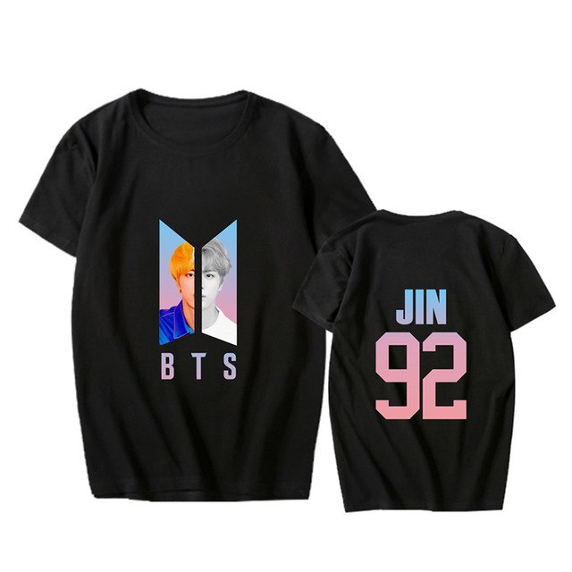 KPOP BTS Bangtan Boys Album Love Yourself Answer Photo RM V SUGA Hip Hop Tshirt K-POP T Shirt Short Sleeve Tops T-shirts