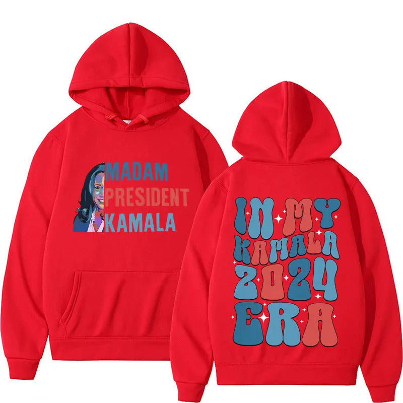 Madam President Kamala Harris Era Hoodie Men Hoodies