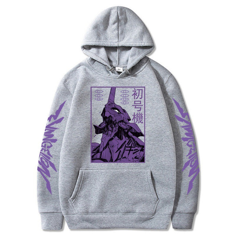 New Century Gospel Warrior Spliced Color Contrast Plush Hoodie Cross border Hoodie