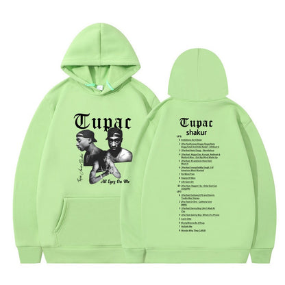 Rap singer Tupac 2pac hip-hop hoodie men's fashion hoodie sweatshirt