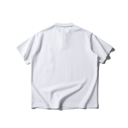 Double patch pocket design loose polo shirt