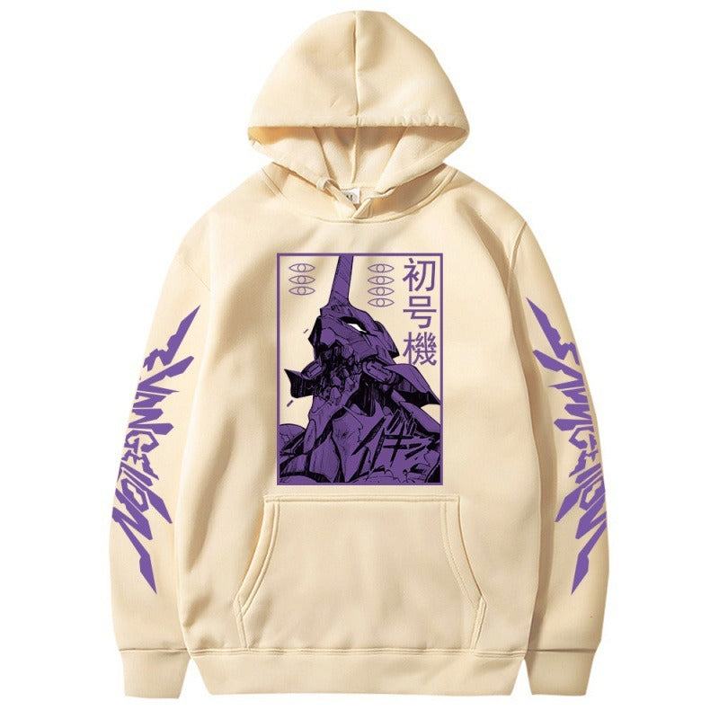 New Century Gospel Warrior Spliced Color Contrast Plush Hoodie Cross border Hoodie