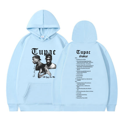 Rap singer Tupac 2pac hip-hop hoodie men's fashion hoodie sweatshirt