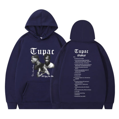 Rap singer Tupac 2pac hip-hop hoodie men's fashion hoodie sweatshirt
