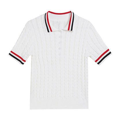 Short sleeved T-shirt top for women's clothing