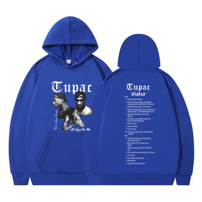 Rap singer Tupac 2pac hip-hop hoodie men's fashion hoodie sweatshirt