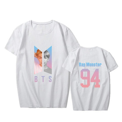 KPOP BTS Bangtan Boys Album Love Yourself Answer Photo RM V SUGA Hip Hop Tshirt K-POP T Shirt Short Sleeve Tops T-shirts