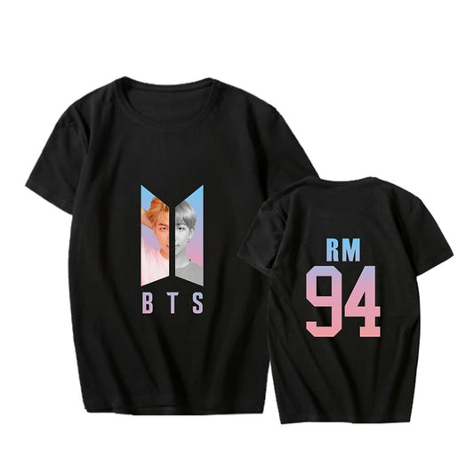 KPOP BTS Bangtan Boys Album Love Yourself Answer Photo RM V SUGA Hip Hop Tshirt K-POP T Shirt Short Sleeve Tops T-shirts