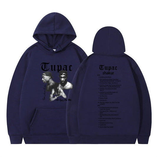 Rap singer Tupac 2pac hip-hop hoodie men's fashion hoodie sweatshirt