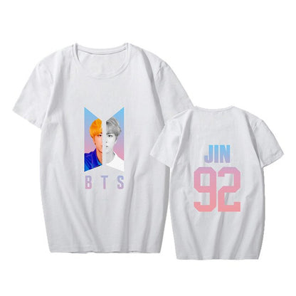 KPOP BTS Bangtan Boys Album Love Yourself Answer Photo RM V SUGA Hip Hop Tshirt K-POP T Shirt Short Sleeve Tops T-shirts