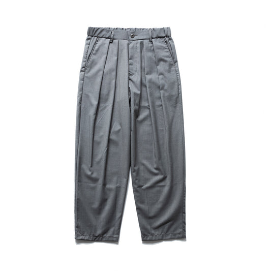 Solid Color Pleated Casual Suit Pants Men's Street Style Long Trousers Loose Fit Sports Pants