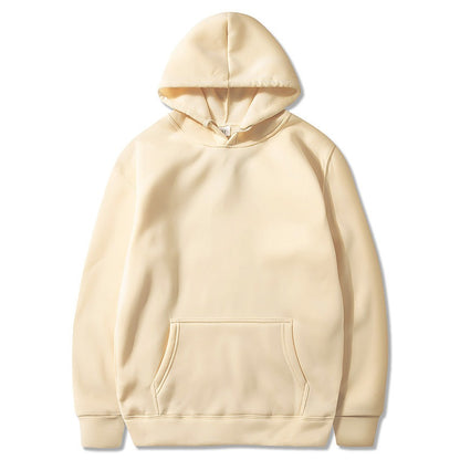 New style sweatshirt with plush hoodie, sports and leisure jacket, autumn and winter men's top, can be printed with logo